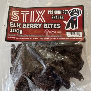 Stix - Elk & Saskatoon Berry Jerky Bites 100g