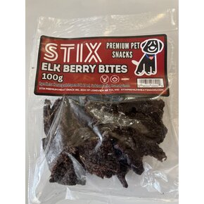 Stix Meat Snacks Stix - Elk & Saskatoon Berry Jerky Bites 100g