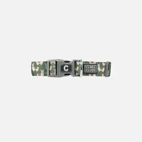 Cloe e Cluzo Cloe E Cluzo - Dog Collar  - Green w/Llamas