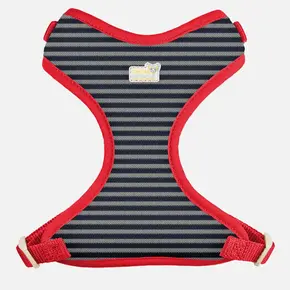 Petite Pistache Petite Pistache - Mesh Harness - Blue Grey Stripe