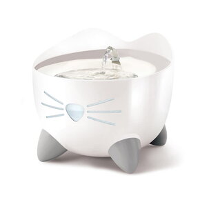 Catit Catit - PIXI Fountain - White w Stainless Steel Top - 2.5l