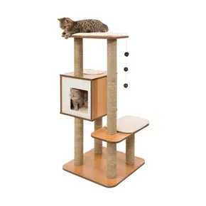 Catit Catit - Vesper V-High Base - Walnut - 56 x 56 x 121.5 cm
