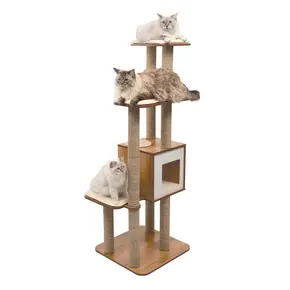 Catit Catit -Vesper High Base - Walnut - XL (30.5 x 22.8 x 62.2 in)