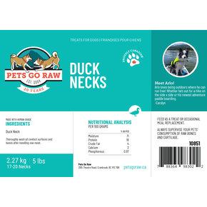 Pets Go Raw Pets Go Raw - Duck Necks 5pk