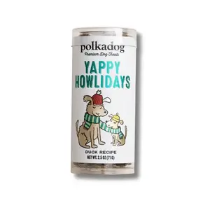 Polkadog Polkadog - Holiday Mini Tube Yappy Holidays (Lucky Duck Bits 2.5 oz)
