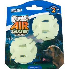Chuckit Chuckit - Max Glow Air Fetch Ball Medium  2pk