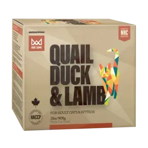 Big Country Raw - Fare Game Cat  2lb Box (3 x 1lb Pouches) Quail/Duck/Lamb