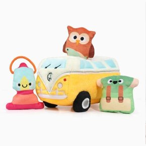 Hugsmart Hugsmart - Fuzzy Friendz Volkswagen Van Hide & Seek Dog Toy