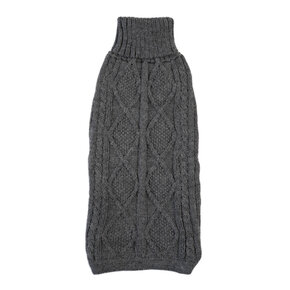 Alqo Wasi - Aran Alpaca Sweater - Grey