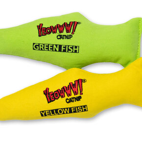 YEOWWW - Fish Catnip  Cat Toy Asst