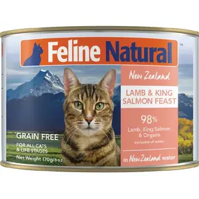 Feline Natural - Lamb & King Salmon 3oz Cat Cans