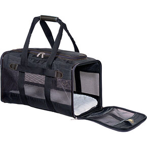 Petwise Sherpa - Deluxe Travel Carrier Bag Black - MED