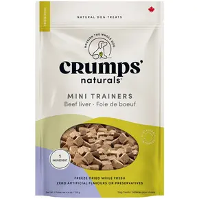 Crumps' Naturals Crumps' Naturals - Mini Trainers Beef  Treat 126g Bag