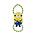 Multipet Multipet - Minion Mini Double Tug STUART Dog Toy