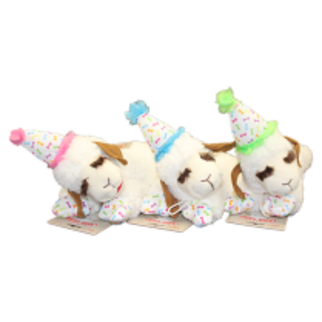 Multipet Multipet - Lamb Chop w/Birthday Hat 10.5"