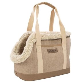 Petwise - LuxTote Carrier w/Plush Liner Tan -MED