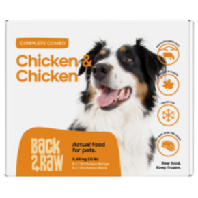 Back2Raw Back 2 Raw - Complete Combo-  Chicken Blend/Chicken 12/1lb Packs