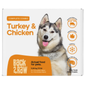 Back2Raw Back 2 Raw - Complete Combo-  Turkey Blend/Chicken Blend 12/1lb Packs