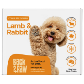 Back2Raw Back 2 Raw - Complete Combo- Lamb/Rabbit Blend 12/1lb Packs