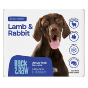 Back2Raw Back 2 Raw - Basic Combo- Lamb/Rabbit Blend 12/1lb Packs