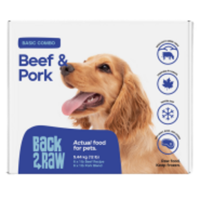 Back2Raw Back 2 Raw - Basic Combo- Beef/Pork Blend 12/1lb Packs