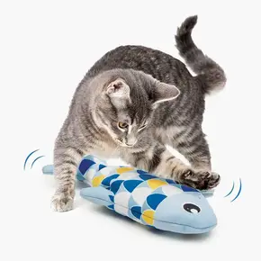 Catit Catit - Groovy Fish Cat Toy BLUE -LRG