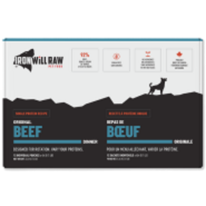 Iron Will Raw Pet Foods Iron Will - Original - Beef 12lb Box (12-1lb Packs)