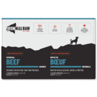 Iron Will Raw Pet Foods Iron Will - Original - Beef 12lb Box (12-1lb Packs)