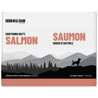 Iron Will Raw Pet Foods Iron Will - Nothing But -Salmon 3lb (6 - 1/2lb pouches)