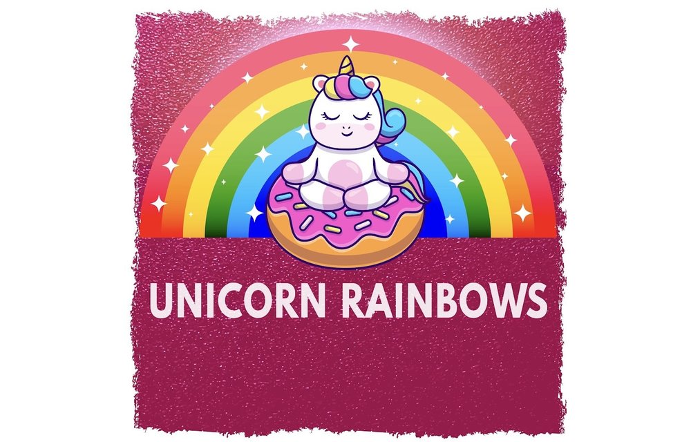 Unicorn Rainbows Fem 6 pk