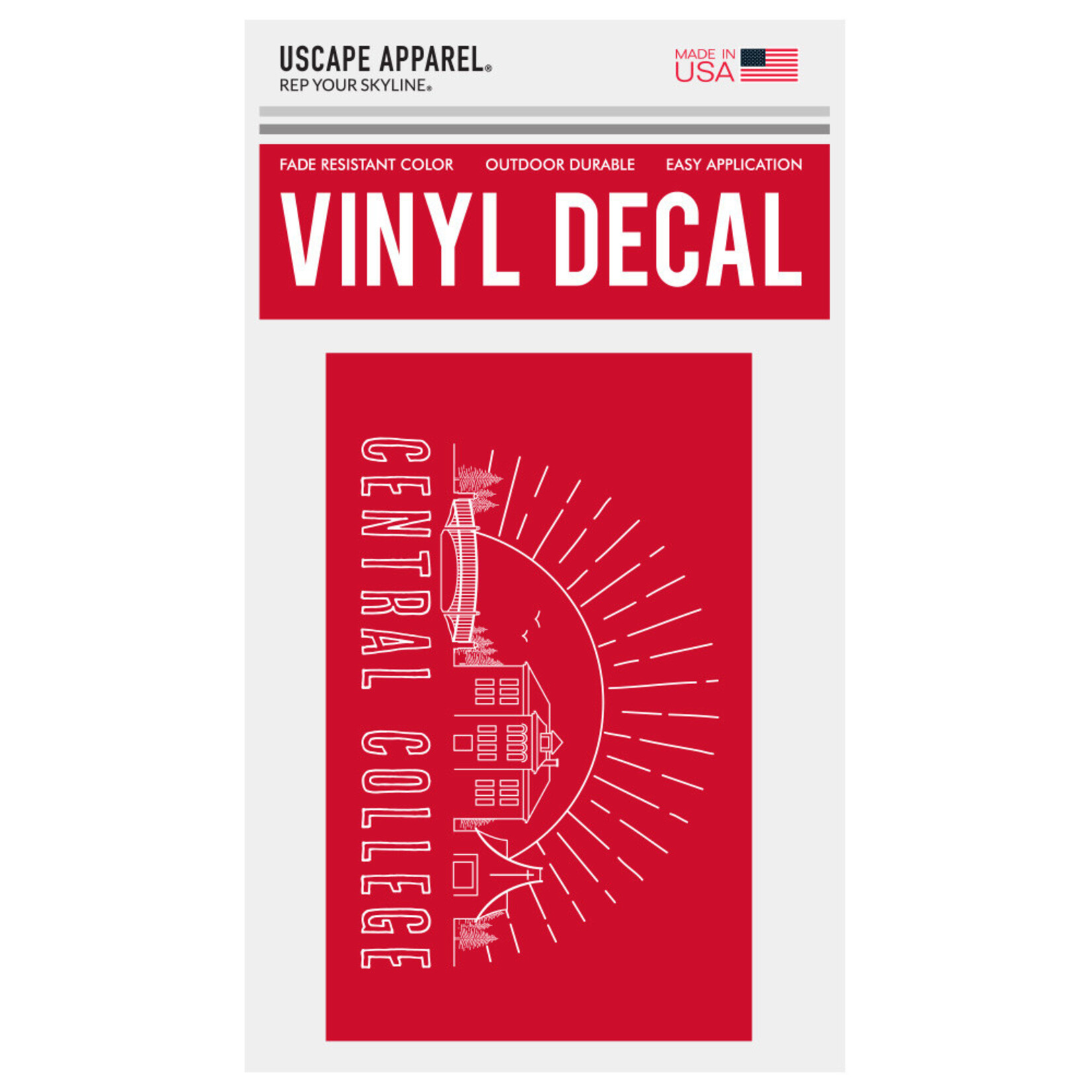 Uscape Apparel Uscape Rectangle Vinyl Decal