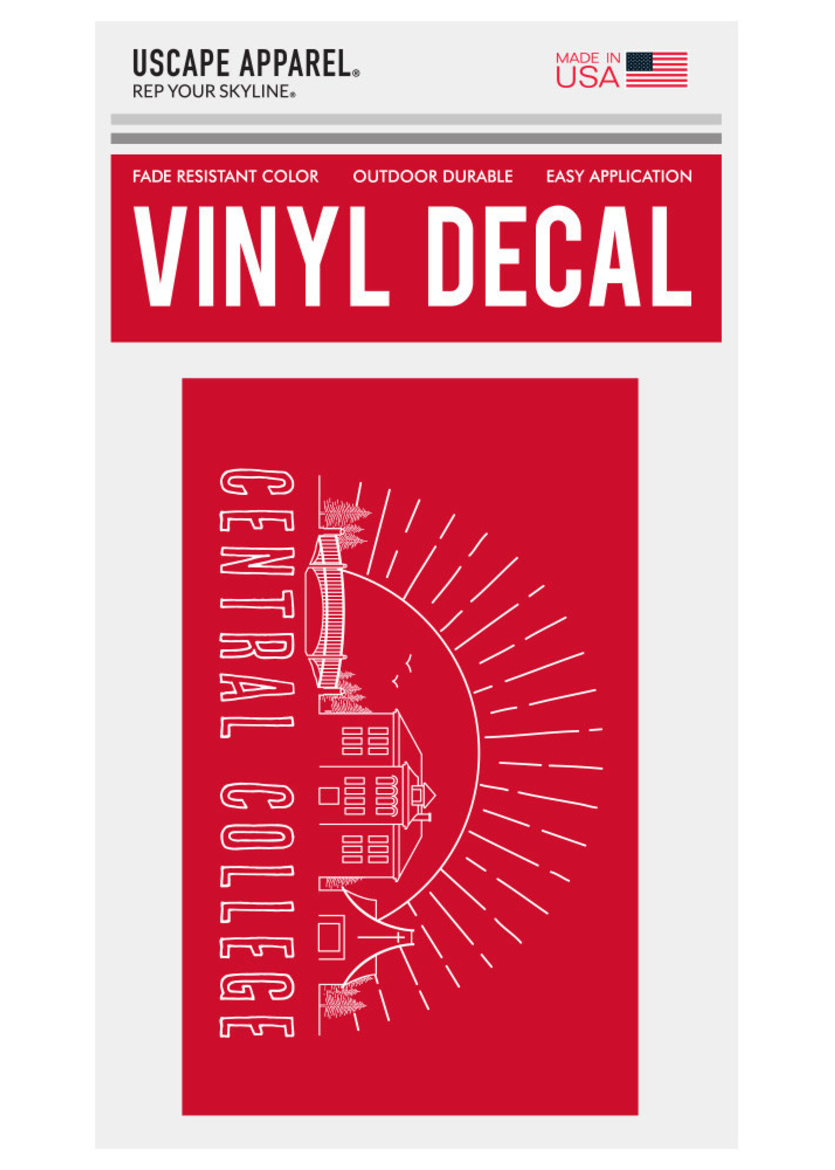 Uscape Apparel Uscape Rectangle Vinyl Decal