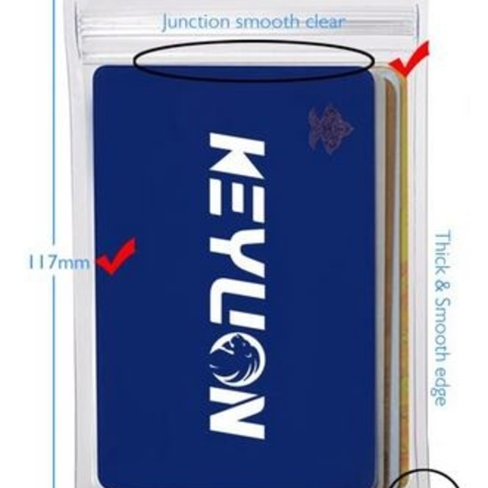 Key Lion Zip Lock ID Holder Clear