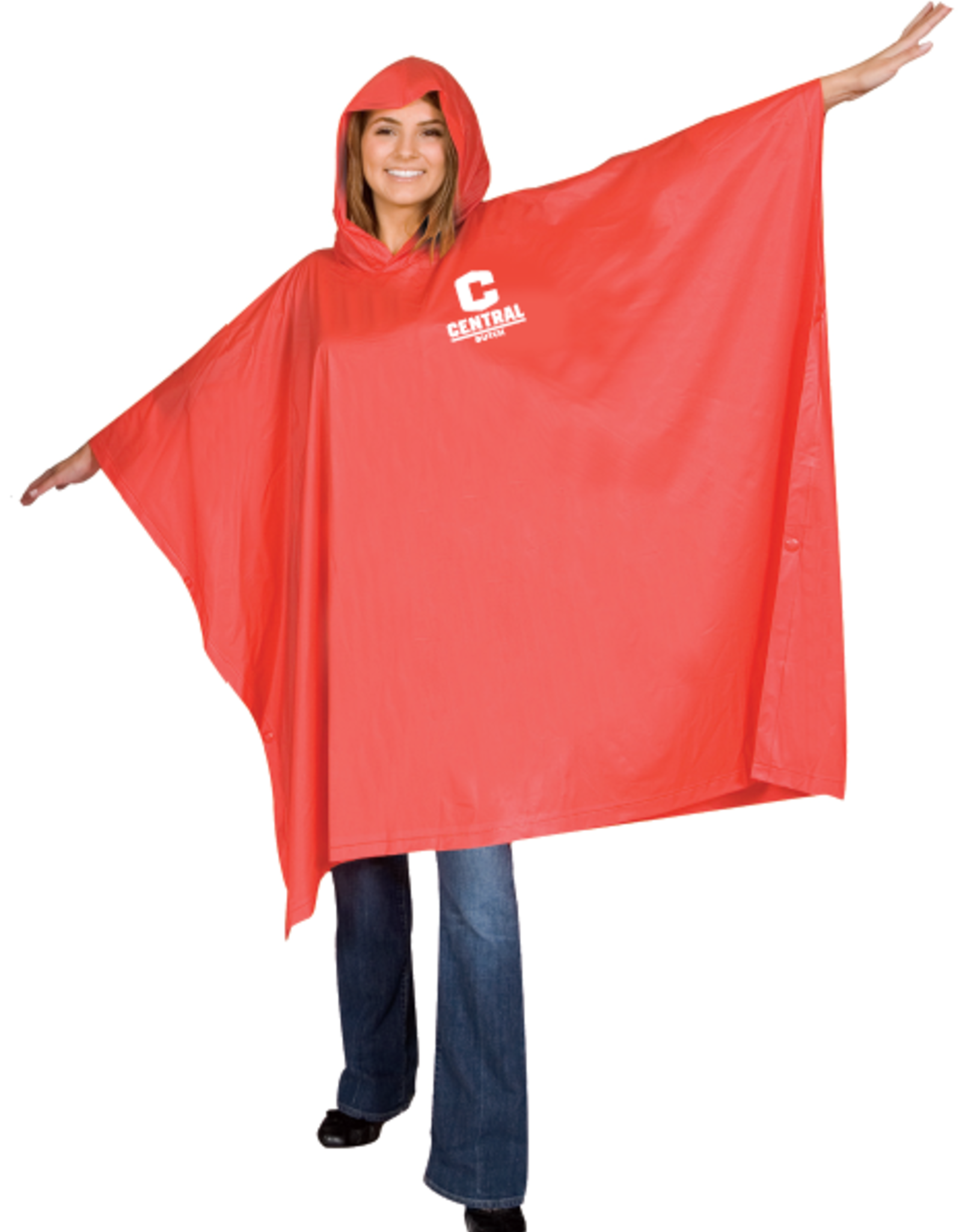 Storm Duds Storm Duds Hooded Poncho Red