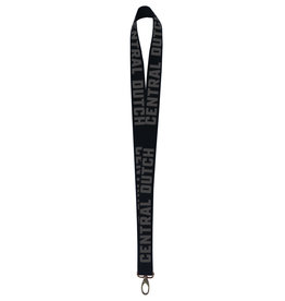 SPIRIT PRODUCTS Spirit Black Jaquard Laser Lanyard