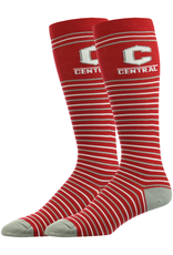 TCK TCK Dress Sock Red w/Gray White