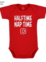 Creative Knitwear Creative Knitwear Onesie Halftime Nap Time Red