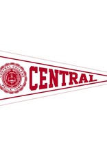 Collegiate Pacific Collegiate Pacific 12 x 30  Whtie Central Pennant with red seal
