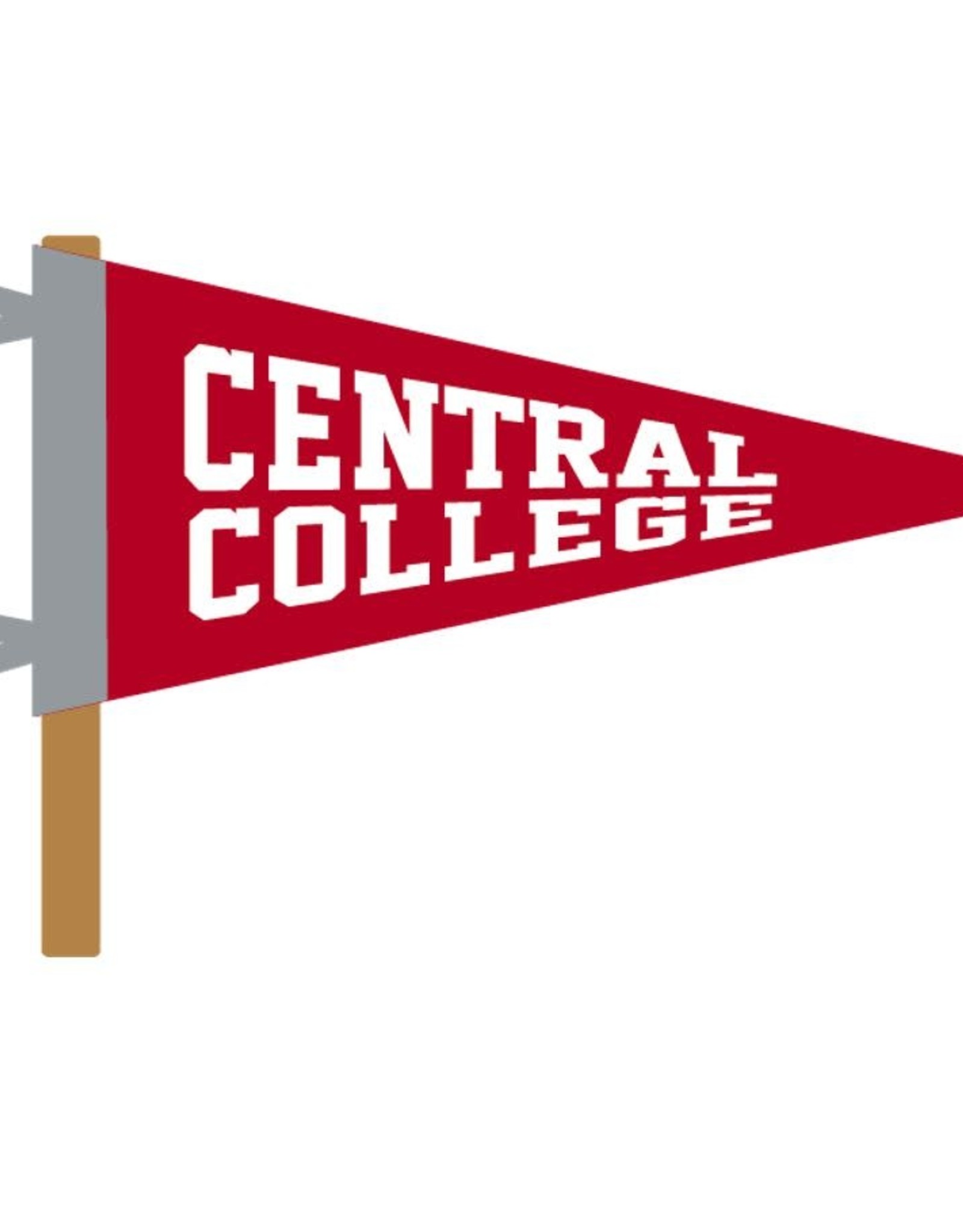 Collegiate Pacific Collegiate Pacific 4 x 9 Central Pennant in red