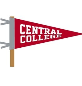 Collegiate Pacific Collegiate Pacific 4 x 9 Central Pennant in red