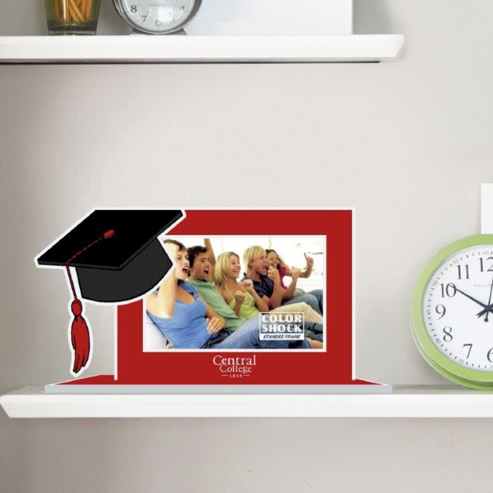 Color Shock Color Shock Frame Central College Graduation Cap