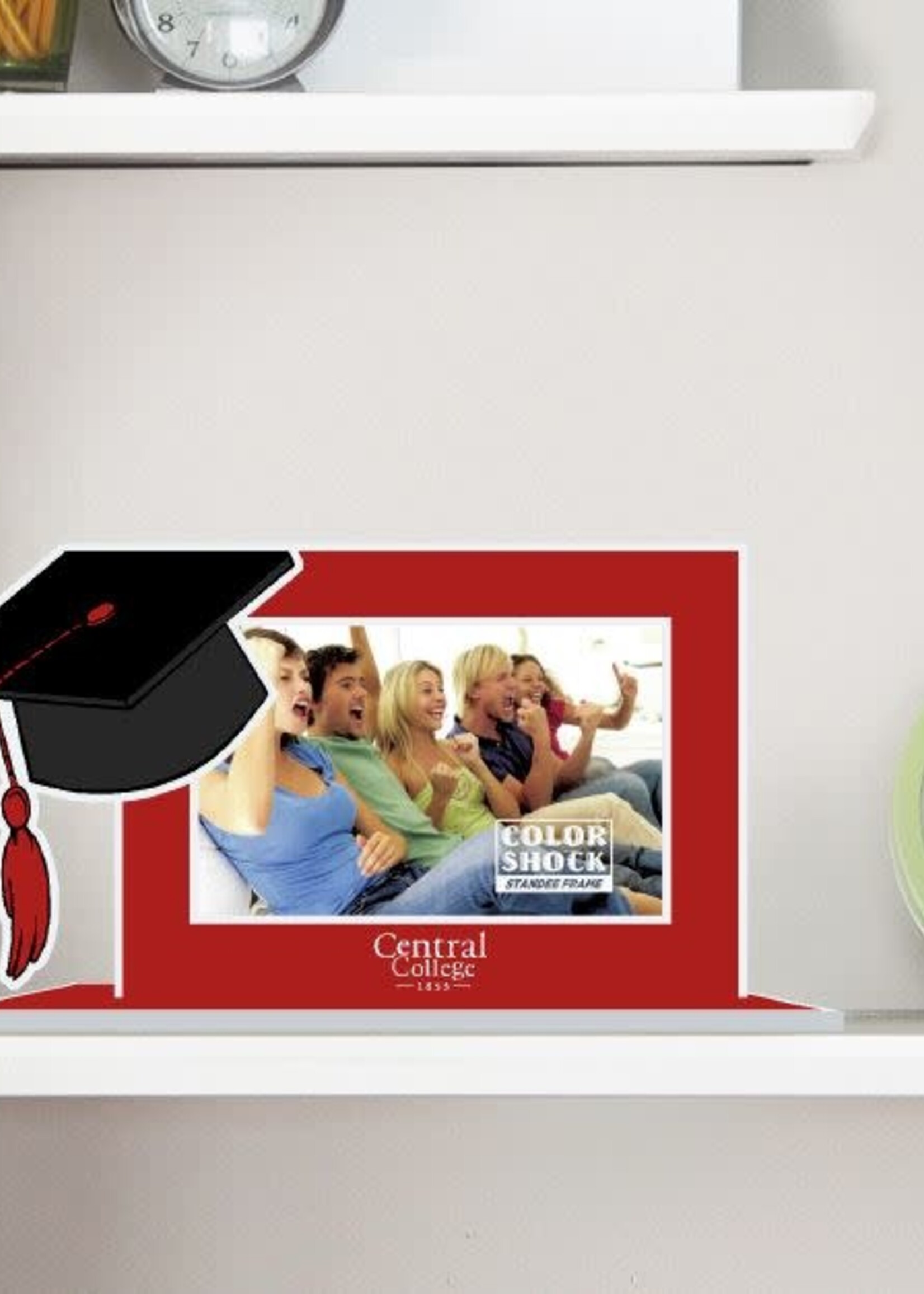 Color Shock Color Shock Frame Central College Graduation Cap
