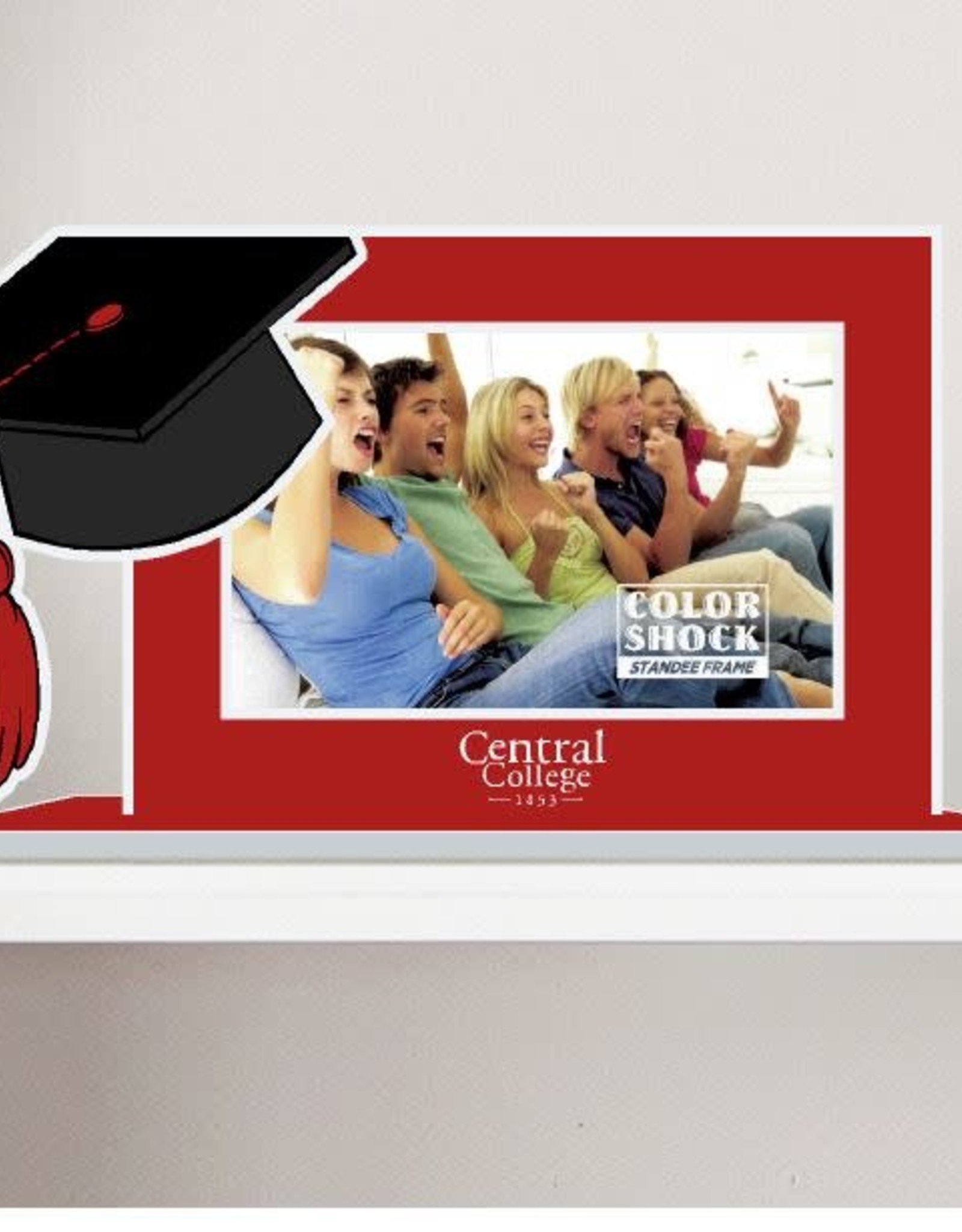 Color Shock Color Shock Frame Central College Graduation Cap