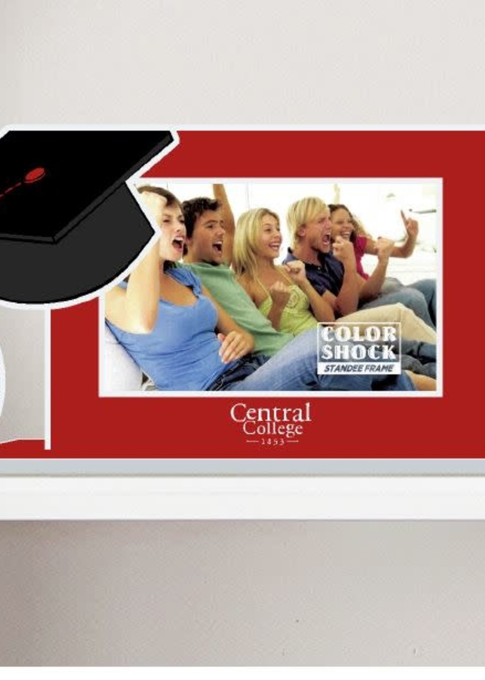 Color Shock Color Shock Frame Central College Graduation Cap