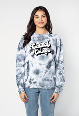 Chicka-d Chicka-d Tie-Dye Corded Crew Slate