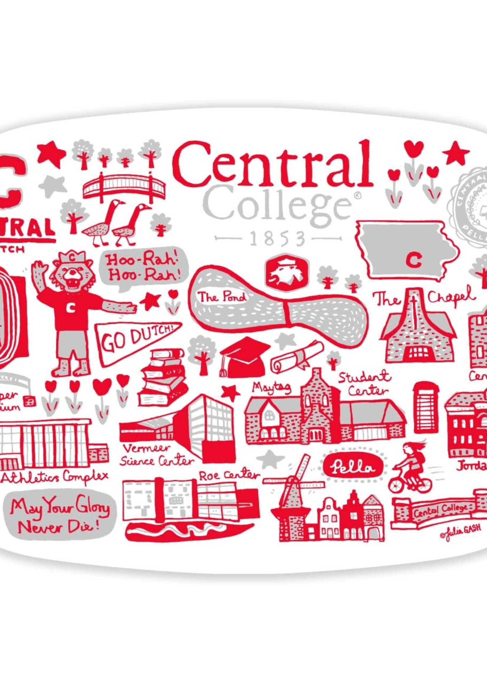 Julia Gash Julia Gash 14" Melamine Platter