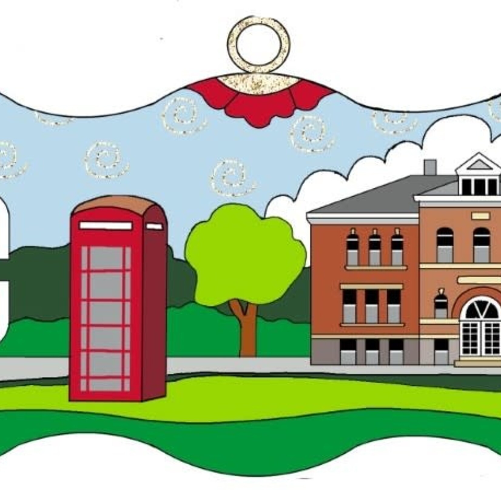 Kitty Keller Designs LLC Kitty Keller Hand Painted Ornament