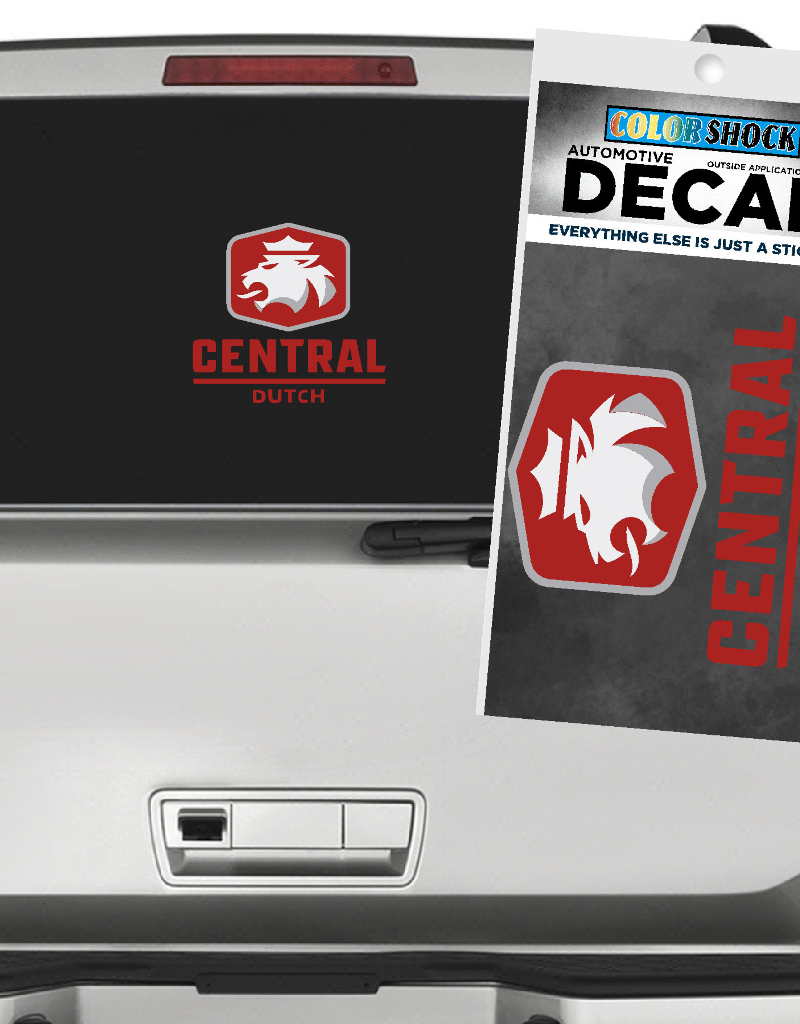 Color Shock Color Shock Decal 8x8 Lion Logo