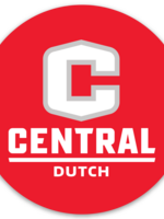 Sticker Mule Circle Sticker Red w/White