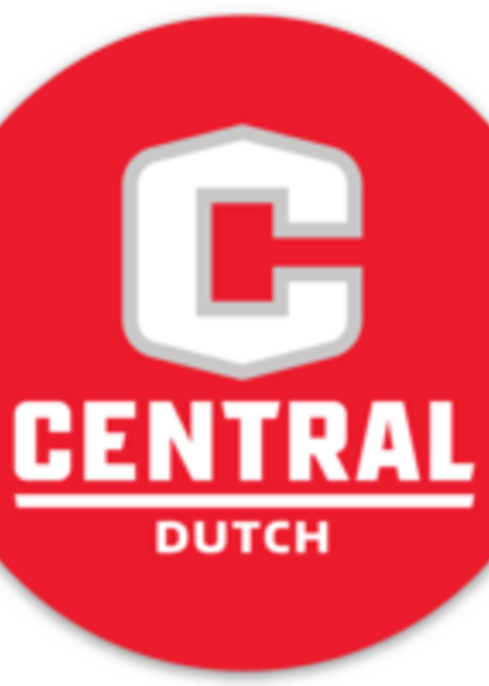 Sticker Mule Circle Sticker Red w/White